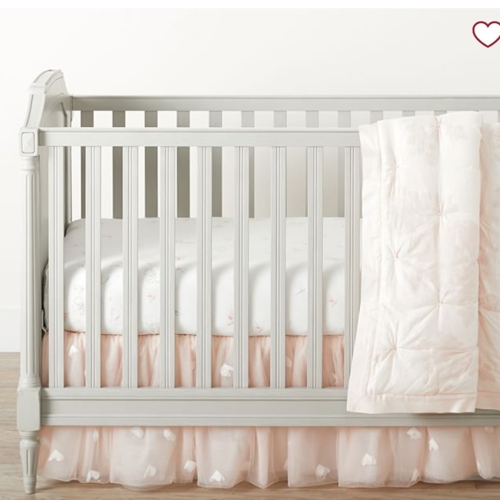 Monique Lhuillier Ethereal Tulle Crib Skirt